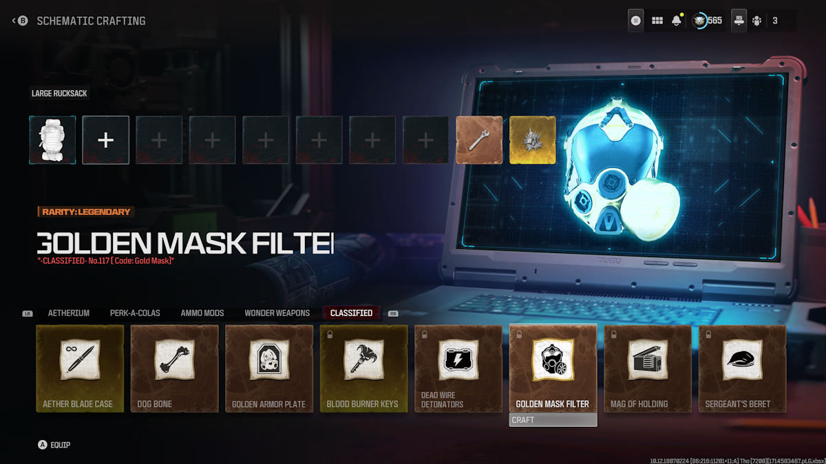 Comment obtenir le filtre Golden Mask dans MW3 Zombies MW3 Zombies Masque d’Or Filtre Schéma