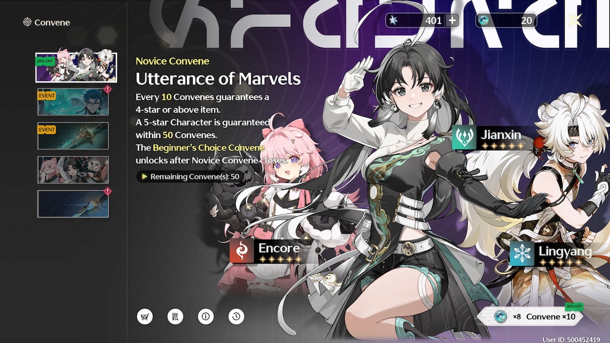 Comment obtenir un resonateur cinq etoiles gratuit dans Wuthering Waves Bannières gacha des vagues de Hurlevent.