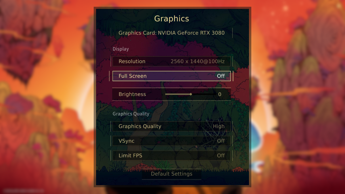 Comment resoudre le probleme de Nine Sols Ultrawide sur PC Plein écran désactivé dans Nine Sols