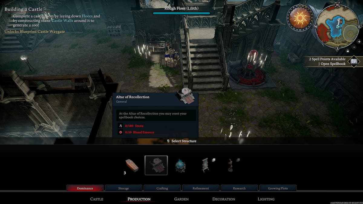 Comment respecialiser les points de sort dans V Rising Respécialisation des points de sort dans V Rising.