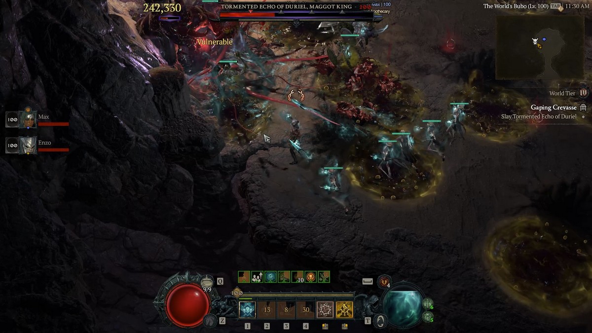 Ou obtenir des etincelles resplendissantes dans Diablo 4 Combat d’Uber Duriel