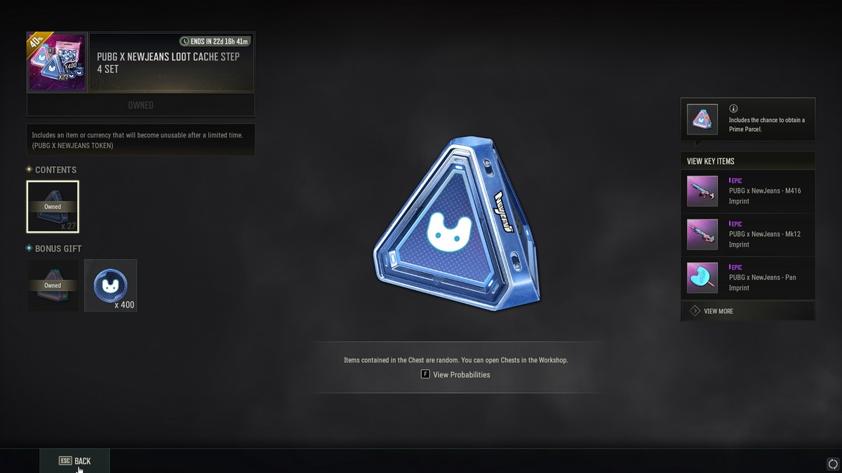 1718617329 838 Comment obtenir des jetons PUBG X NewJeans dans PUBG Packs Step Up PUBG X NewJeans