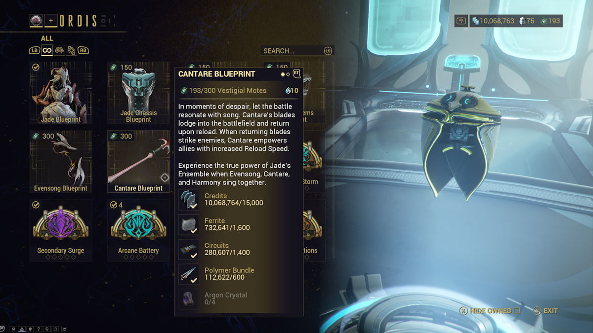 1718839739 221 Comment obtenir Cantare dans Warframe Plan de Cantare Warframe