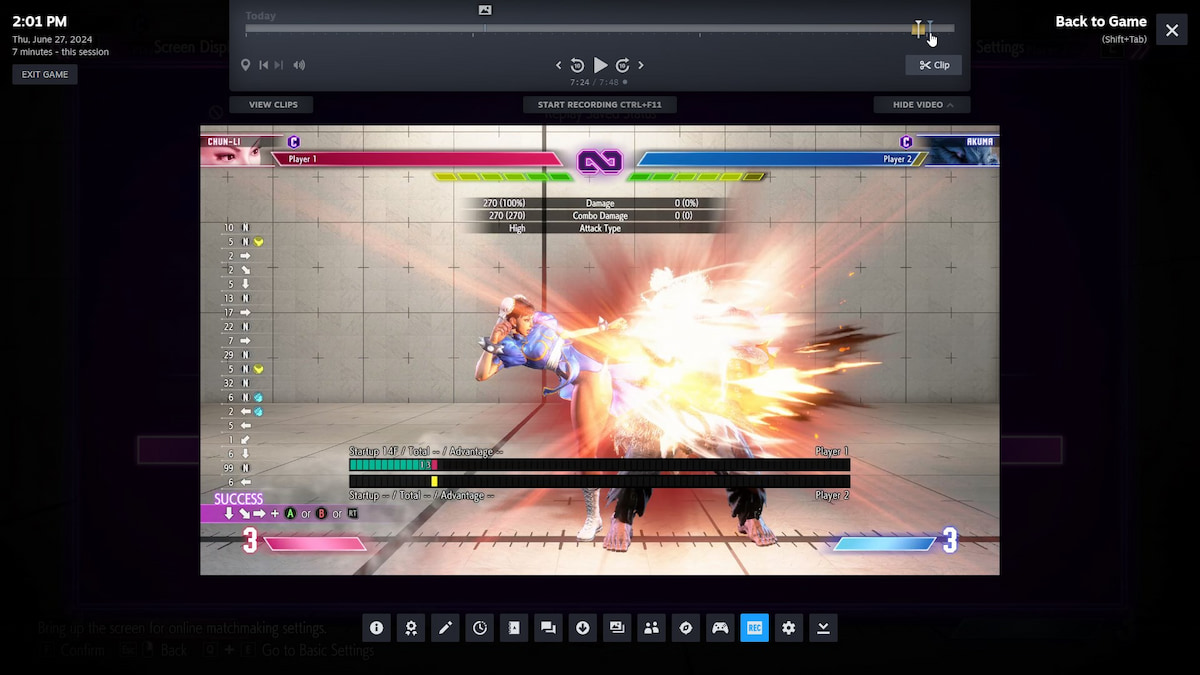 1719485934 63 Comment utiliser la fonction denregistrement de jeu Steam sur PC Interface d’enregistrement de jeux Steam