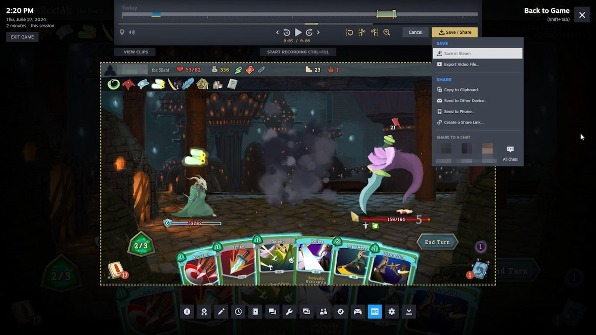 1719485936 165 Comment utiliser la fonction denregistrement de jeu Steam sur PC Clip et partage