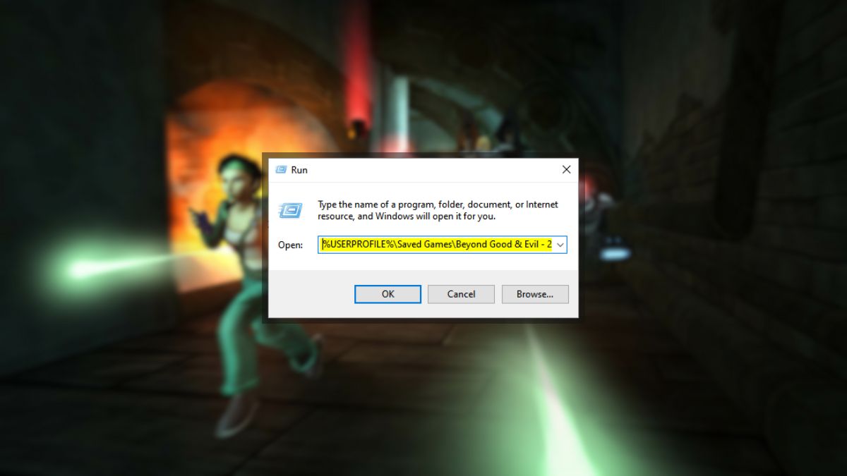 Beyond Good amp Evil 20th Anniversary Edition Enregistrer lemplacement du Emplacement de Beyond Good & Evil 20th Anniversary Edition dans Run