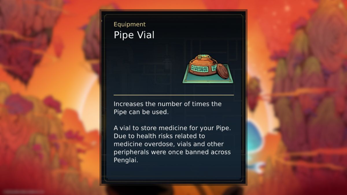 Comment augmenter les charges de guerison en neuf sols Flacon de pipe