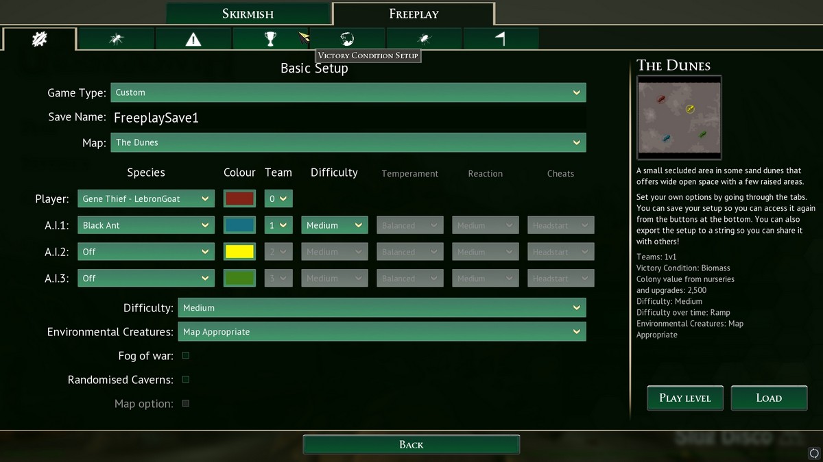 Comment jouer en mode gratuit dans Empires of the Undergrowth Jeux personnalisés Jeu gratuit Empires of the Undergrowth
