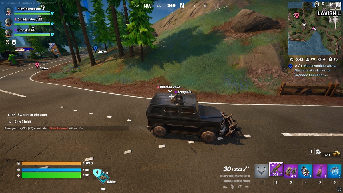 Comment modifier un vehicule avec une tourelle dans Fortnite Modding d’un véhicule dans Fortnite