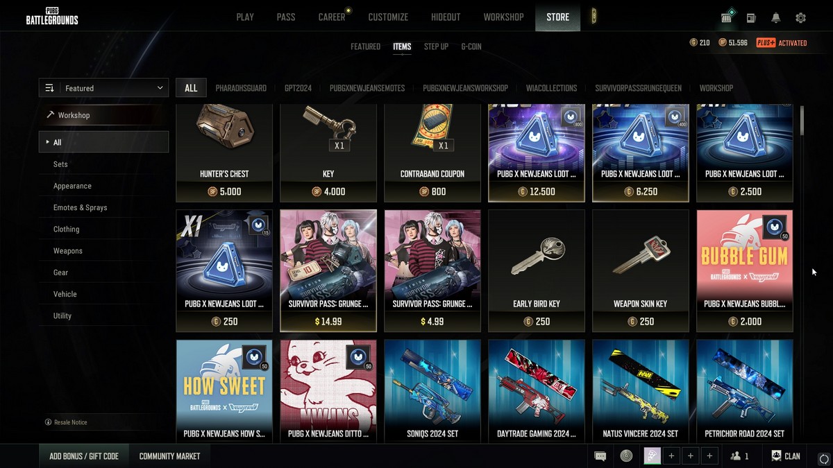 Comment obtenir des jetons PUBG X NewJeans dans PUBG Boutique PUBG avec les bonus de jetons NewJeans