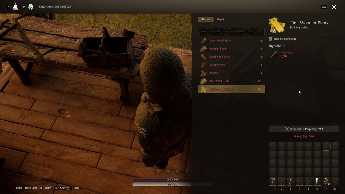 Comment obtenir des planches de bois fines dans la Planches de bois fines Pax Dei