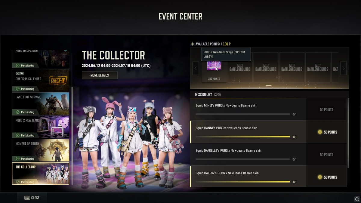 Comment obtenir la scene PUBG X NewJeans dans PUBG PUBG X NewJeans Stage Lobby personnalisé