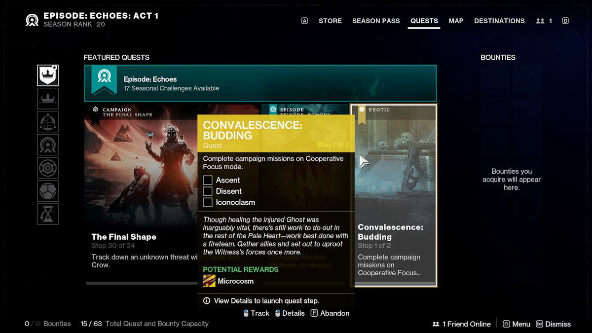 Comment obtenir le fusil a rayon exotique Microcosm dans Destiny Mission Microcosme de Destiny 2