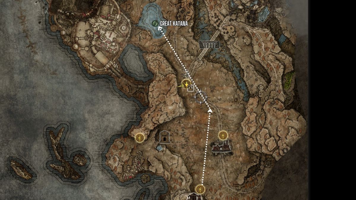 Comment obtenir le grand Katana dans Elden Ring Shadow Chemin vers le Grand Katana L’ombre de l’Erdtree