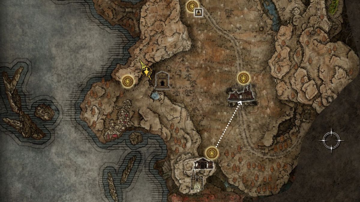 Comment obtenir le talisman Blade of Mercy dans Elden Ring Emplacement de la Lame de la miséricorde