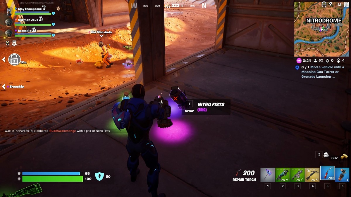 Comment utiliser Nitro Fist dans Fortnite Chapitre 5 Saison 3 Poings Nitro Lâcher Fortnite