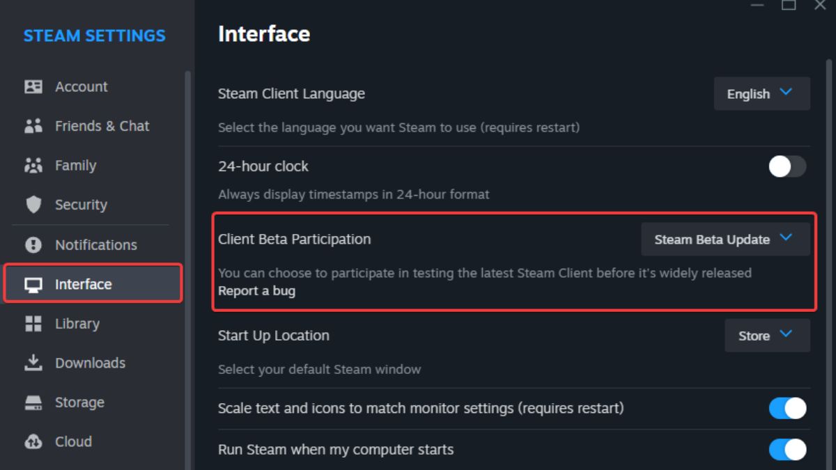 Comment utiliser la fonction denregistrement de jeu Steam sur PC Participation à la bêta du client Steam