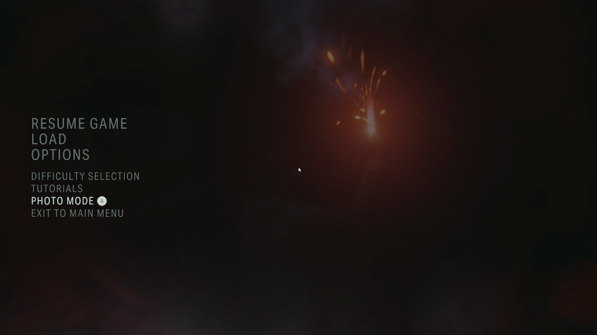 Comment utiliser le mode photo dans Alan Wake 2 Alan Wake 2 Pause Menu