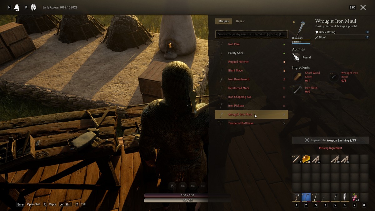 Ou trouver des minerais de fer de niveau 2 a Artisanat en fer forgé Pax D ei