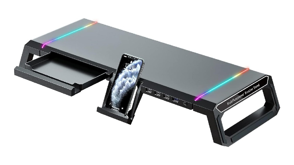 1719913205 344 9 meilleurs cadeaux gamer du 4 juillet en 2024 Support de support de moniteur d’ordinateur de jeu RVB