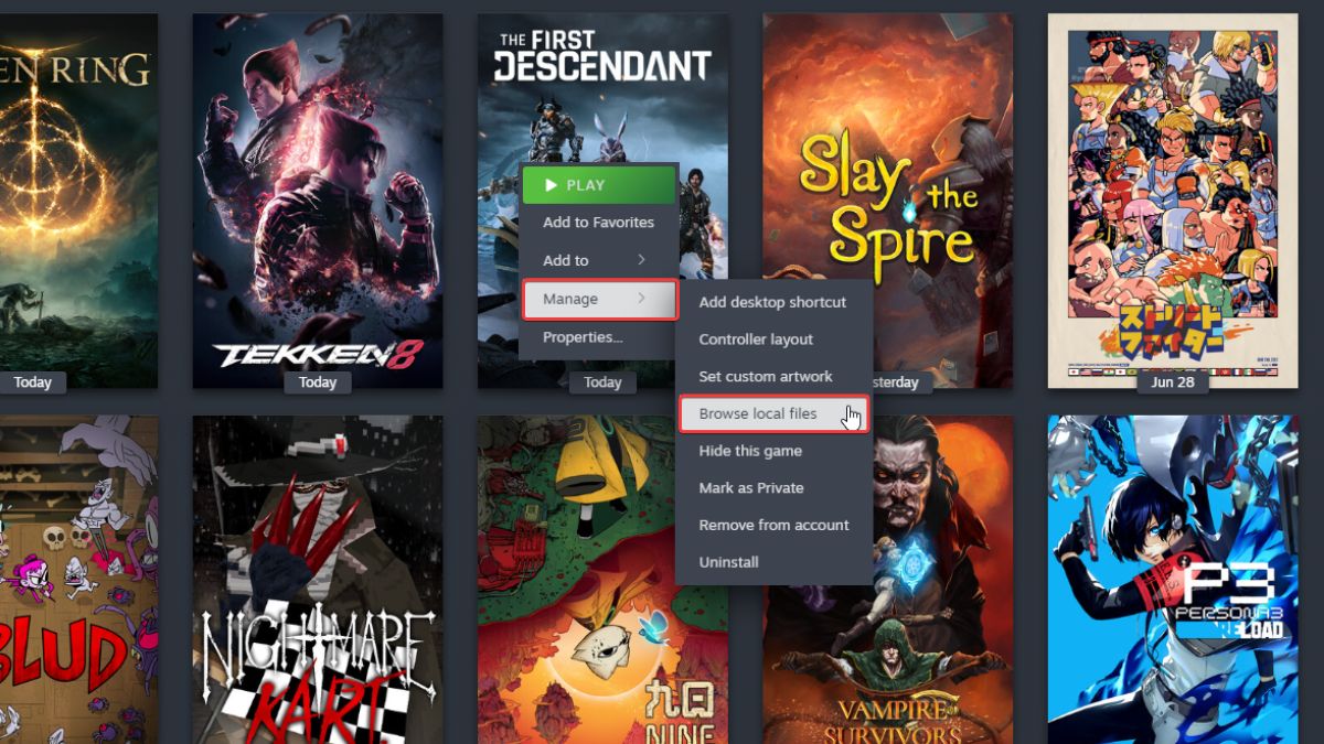1720027741 724 Comment resoudre le probleme de reinitialisation des parametres de First Parcourir les fichiers locaux Steam