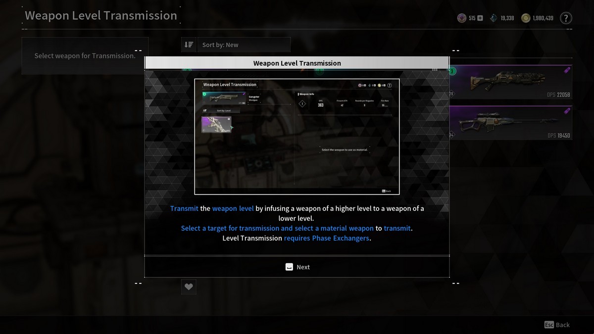 1720075019 907 Comment ameliorer les armes dans The First Descendant Transmission du niveau d’arme The First Descendant