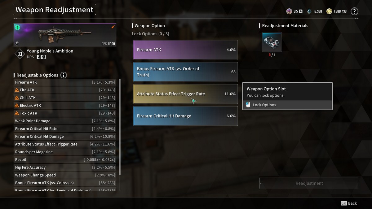 1720075020 139 Comment ameliorer les armes dans The First Descendant Réajustement des armes Le Premier Descendant