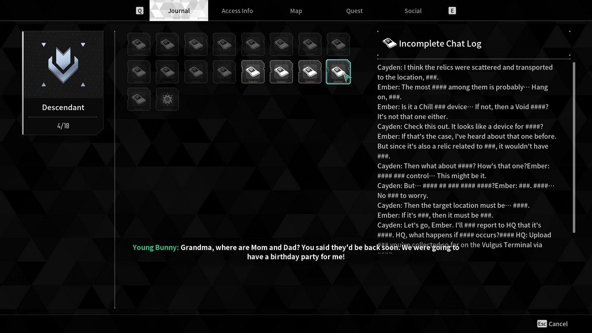 1720124943 852 Comment terminer la quete du lapin a la recherche de À la recherche de la relique Chat Journal Le Premier Descendant
