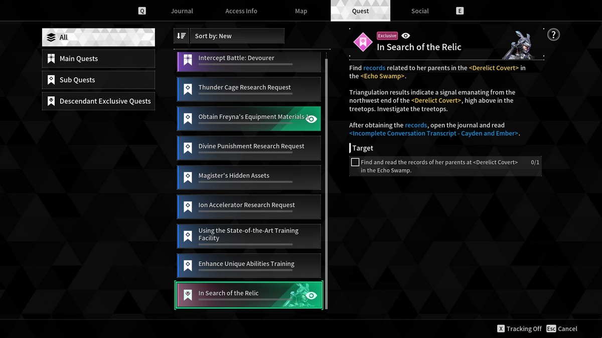 1720124944 507 Comment terminer la quete du lapin a la recherche de À la recherche de la relique Journal de quête The First Descendant