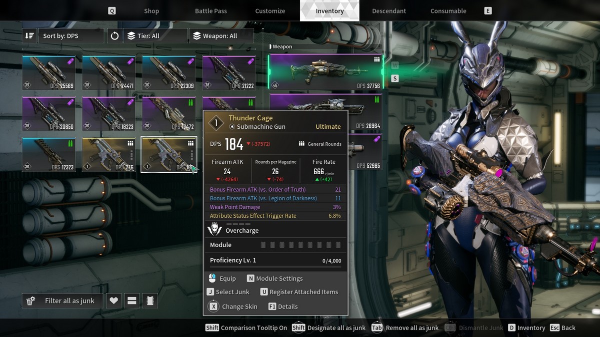 1720174232 191 Comment obtenir des armes ultimes dans The First Descendant Inventaire d’armes ultime dans The First Descendant