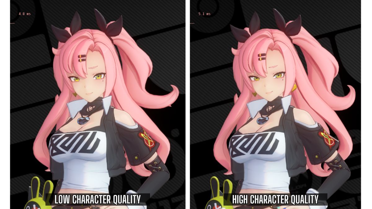 1720451172 366 Zenless Zone Zero Meilleurs parametres graphiques pour PC Comparaison de la qualité des personnages Zenless Zone Zero