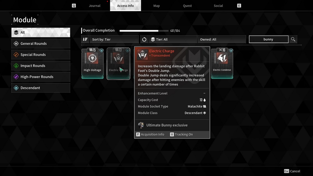 1721159221 19 La meilleure construction de lapin ultime dans The First Descendant Module de charge électrique Bunny The First Descendant