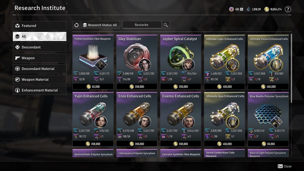 1721288581 140 Comment obtenir de la Flectorite dans The First Descendant Flectorite Plus de recettes Le Premier Descendant