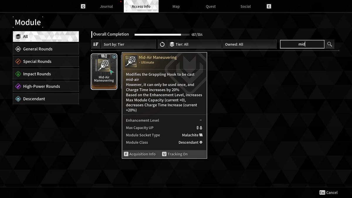 7 meilleurs modules descendants dans The First Descendant Module de manœuvre en vol The First Descendant