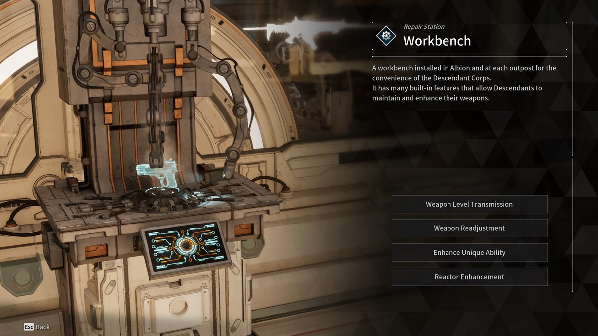 Comment ameliorer les armes dans The First Descendant Établi Le Premier Descendant