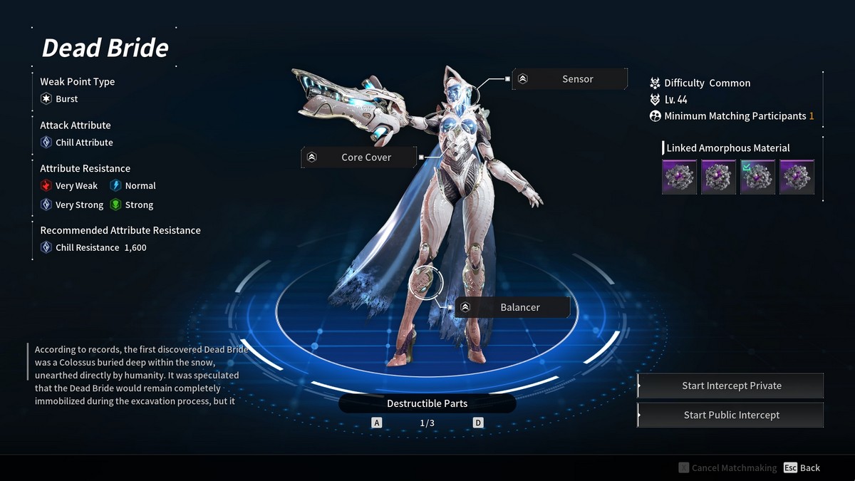 Comment battre la mariee morte dans The First Descendant Informations sur la mariée morte The First Descendant