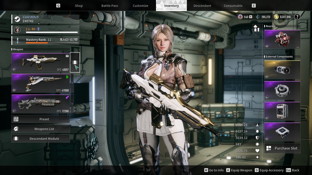 Comment inserer des modules dans des armes dans The First Insérer le module Arme Bouton Le Premier Descendant