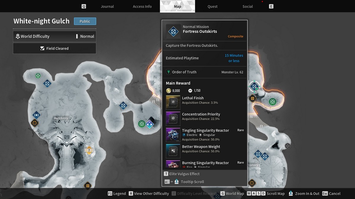Comment obtenir des circuits neuronaux avances chez The First Descendant Base d’expédition Forteresse Périphérie Ravin de la Nuit Blanche Le Premier Descendant