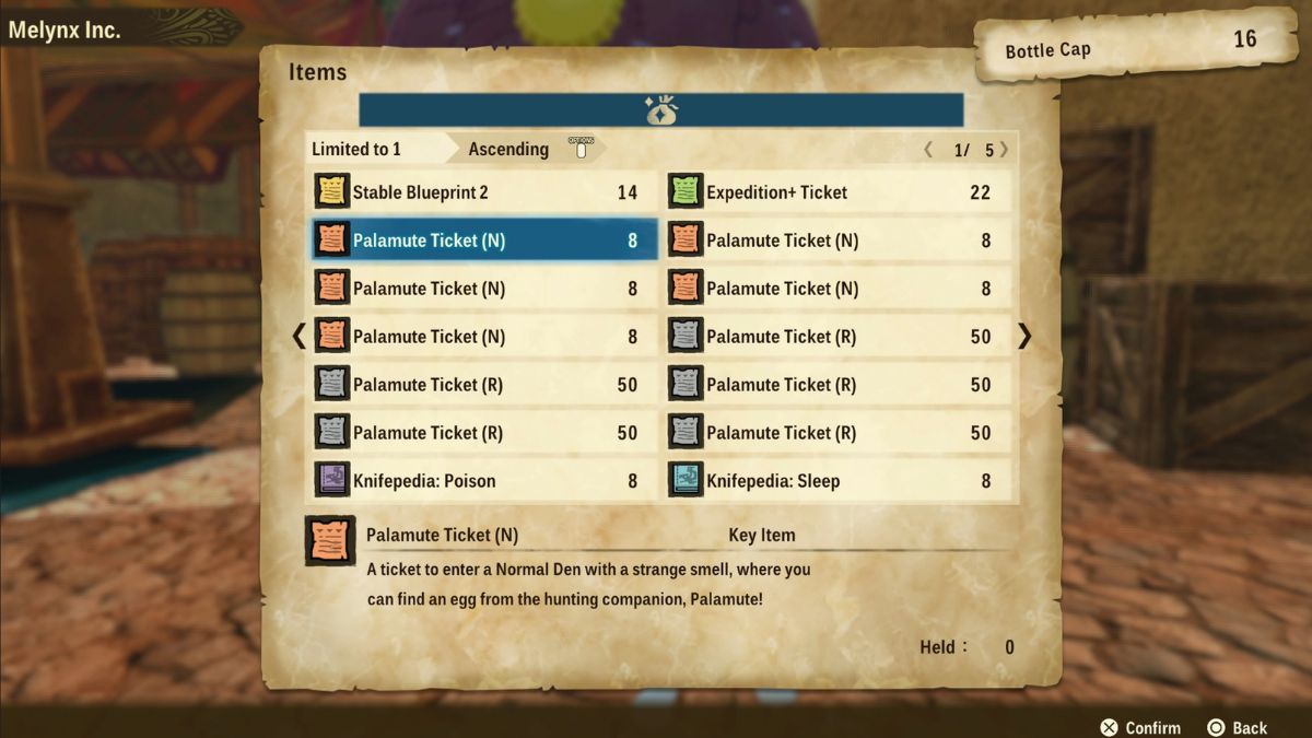 Comment obtenir un Palamute dans Monster Hunter Stories 2 Billet Palamute