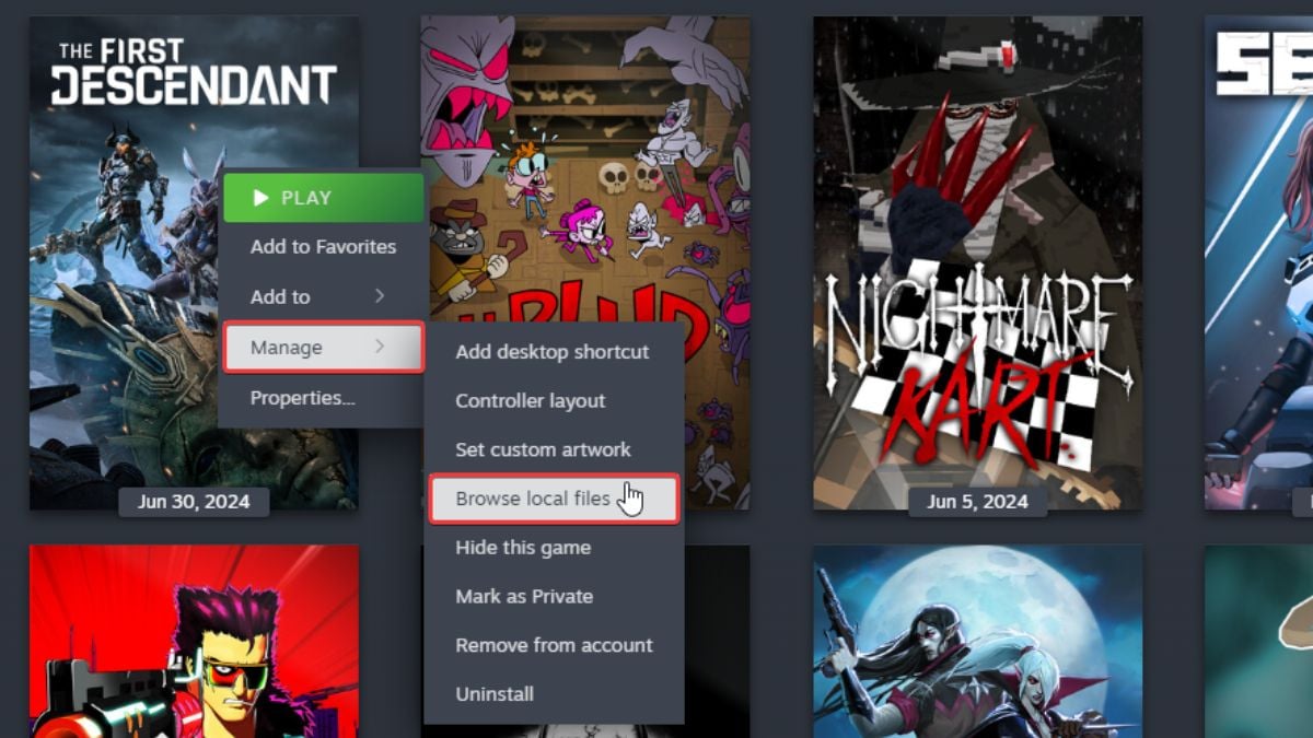 Comment reparer lerreur dechec de la reinitialisation du First Descendant Parcourir les fichiers locaux
