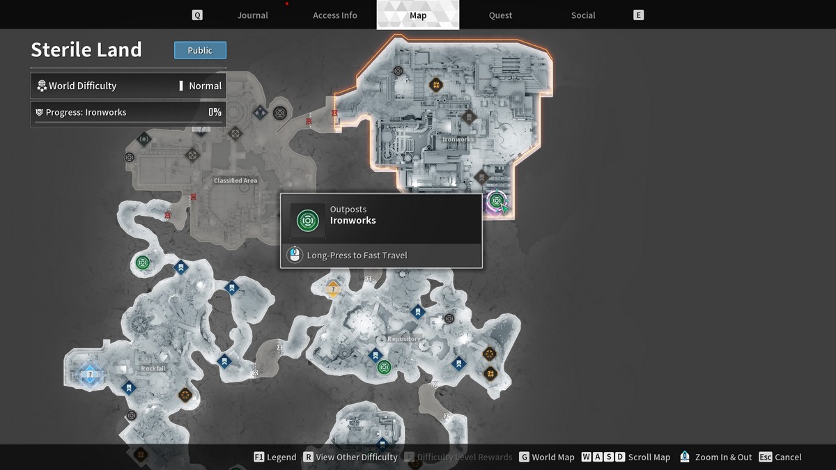 Comment voyager rapidement dans The First Descendant Point de voyage rapide de l’avant-poste Le Premier Descendant