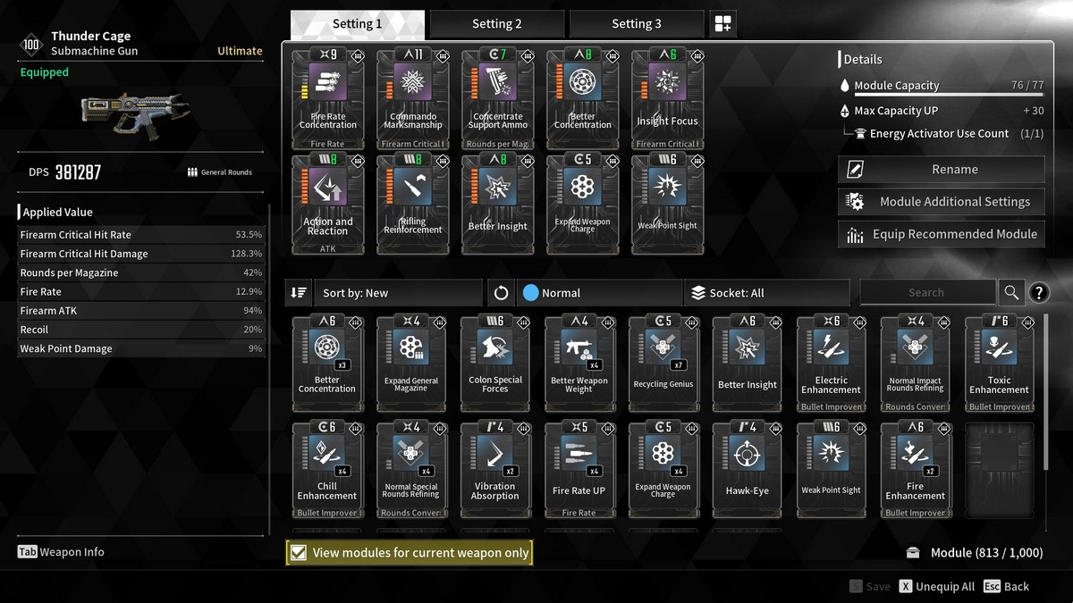 Meilleure construction darme de cage de tonnerre dans The First Modules de la Cage du Tonnerre Le Premier Descendant