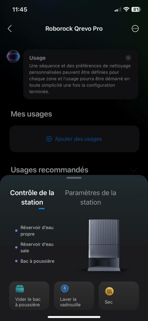 Roborock Qrevo Pro app 5 Roborock Qrevo Pro app 5