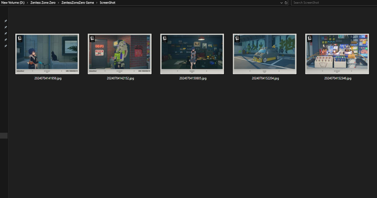 Zenless Zone Zero Photo Mode Captures decran Localisation sur PC Dossier de capture d’écran