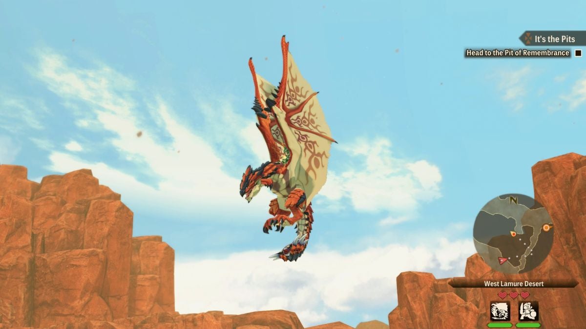 1723069652 355 Toutes les actions de conduite et leurs monstres correspondants Voler Monster Hunter Histoires 2