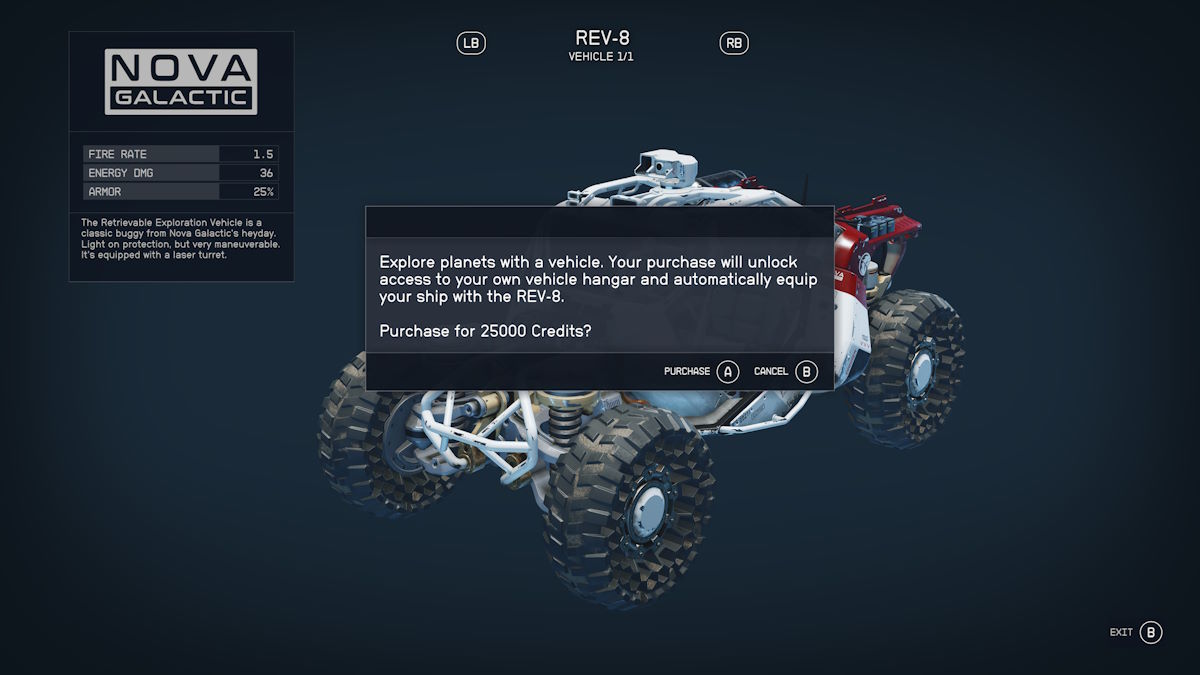 1724265958 513 Comment obtenir une voiture a Starfield Starfield REV-8