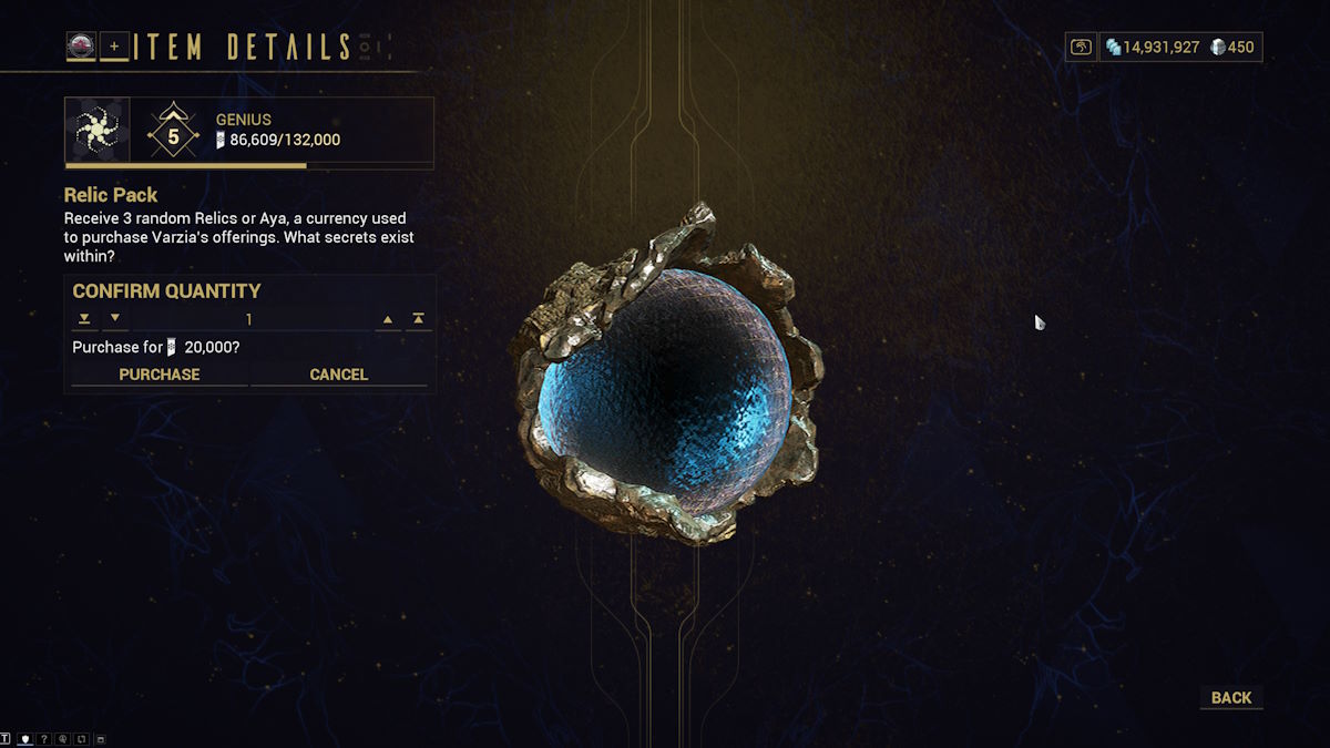 1724276000 960 Comment obtenir Sevagoth Prime dans Warframe Pack de reliques Warframe