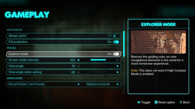 Comment desactiver la peinture jaune dans Star Wars Outlaws Comment desactiver la peinture jaune dans Star Wars Outlaws