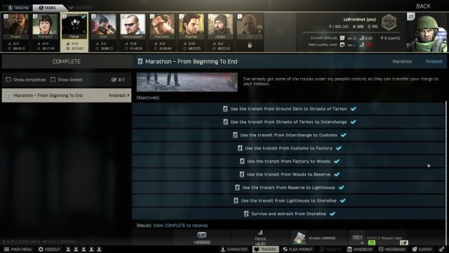 Comment finir du debut a la fin dans Escape from Comment finir du debut a la fin dans Escape from