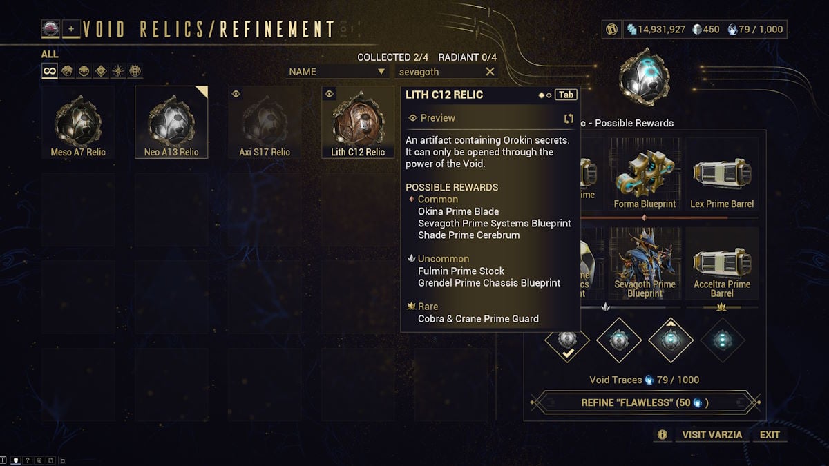 Comment obtenir Sevagoth Prime dans Warframe Warframe Sevagoth Prime